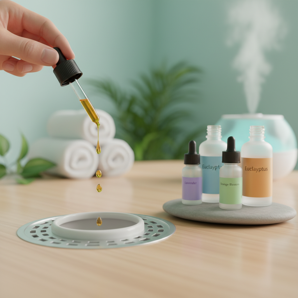 Aromatherapy feature of vevor towel warmer with essential oils nearby Aromatherapy feature of vevor towel warmer with essential oils nearby