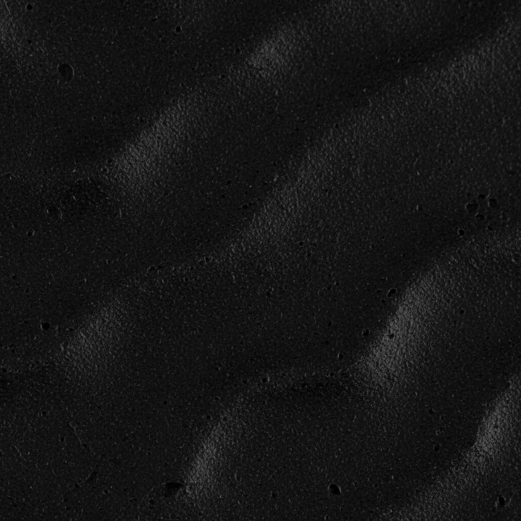 Matte black finish sample Matte black finish sample